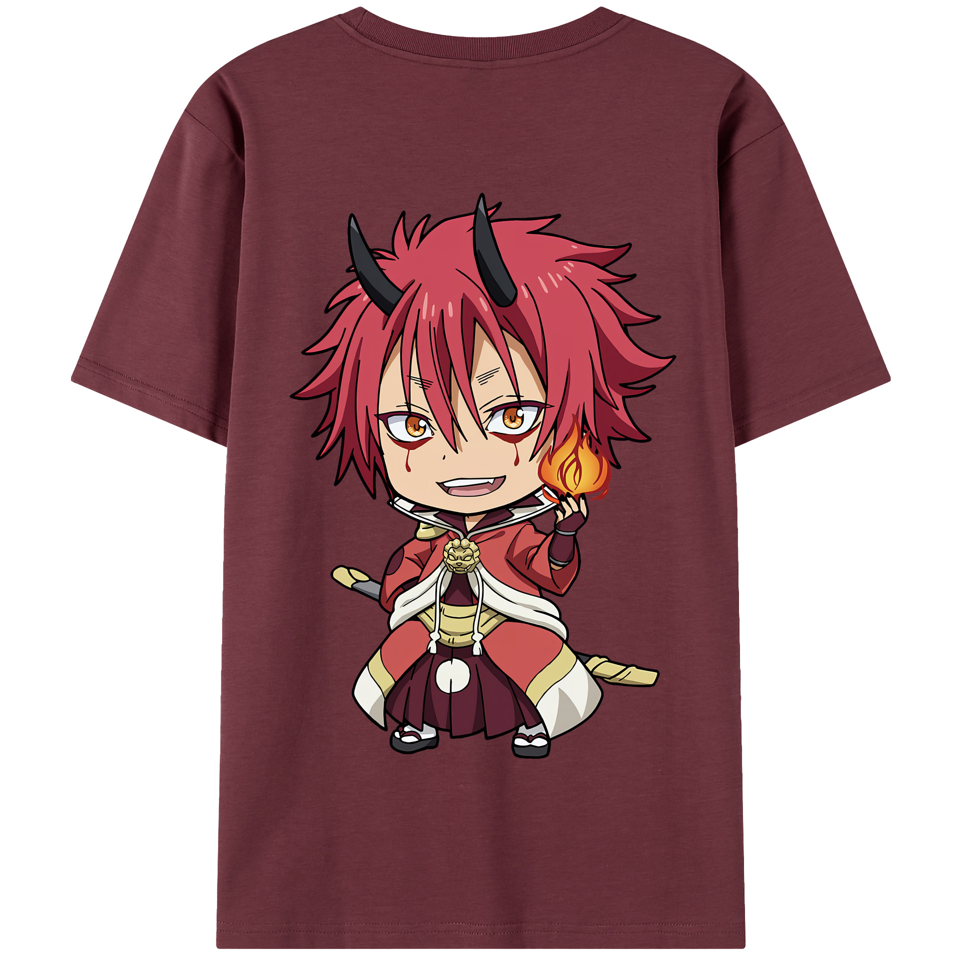 （画像用） 転スラ Regarding Reincarnated to Slime 綿100％半袖Tシャツ（背面プリント）